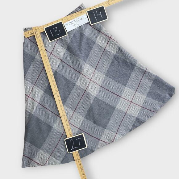 Vintage Skirt Blair Womens Small Wool Blend Vintage Plaid A Line Knee length - Picture 4 of 11